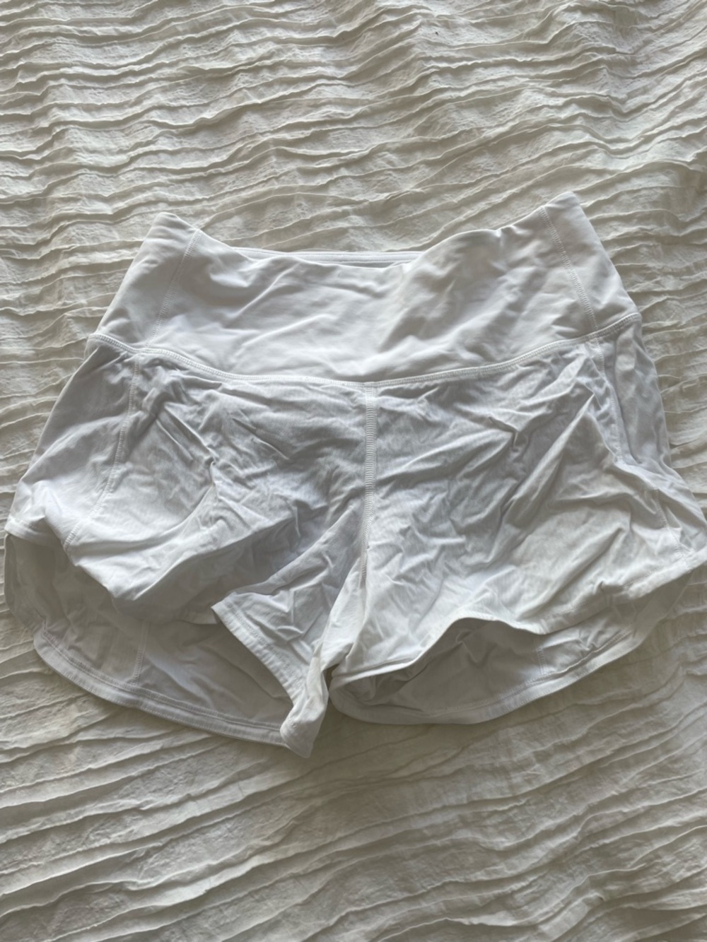 lululemon athletica White Lightweight Athletic Shorts
